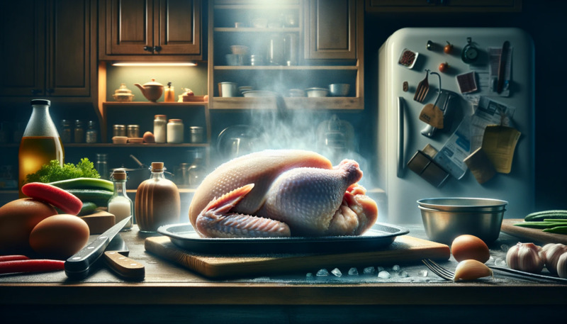 解凍的雞肉可以在室溫下放置多長時間？