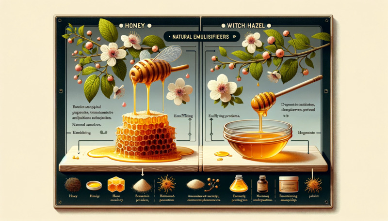 蜂蜜和金縷梅是天然乳化劑嗎？