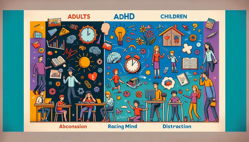 ADHD的主要症狀有哪些？ 成人與兒童在ADHD症狀表現上有何不同？