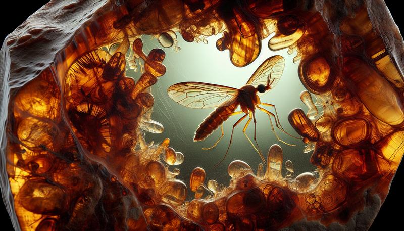 琥珀是化石或巖石嗎？ 琥珀中的蚊子是化石嗎？ 琥珀需要多長時間才能變成化石？