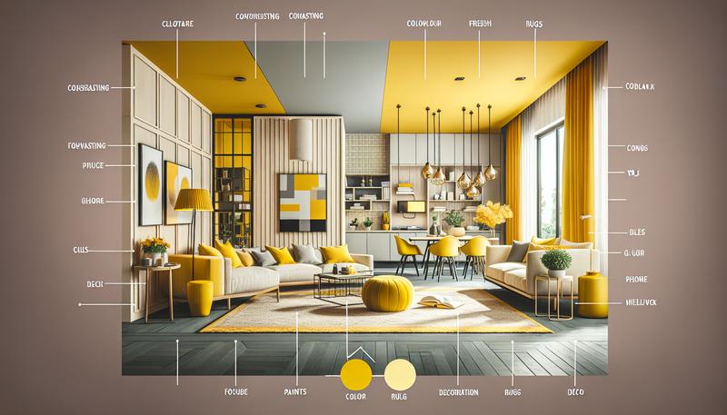 黃色的對比色是什麼？ 黃色在室內裝潢的使用建議和搭配顏色是什麼？