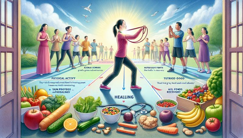哪些運動或飲食可以幫助治癒甲狀腺疾病嗎？
