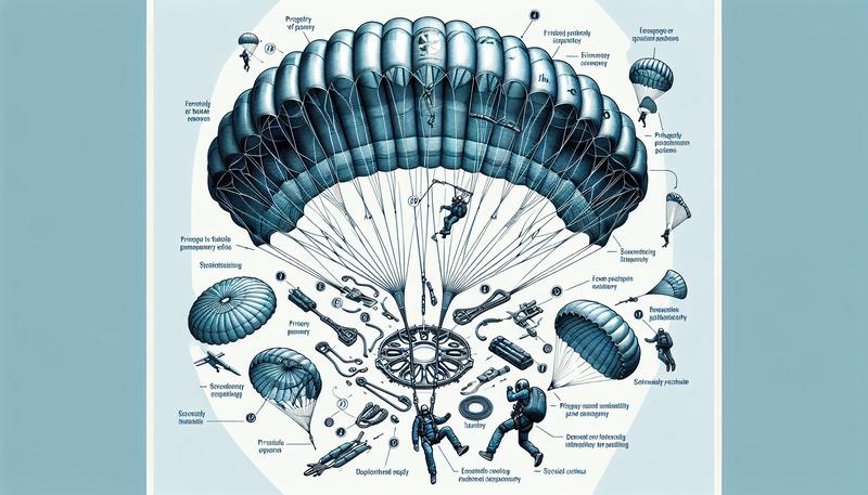 降落傘上的各個部分有什麼作用？ 為什麼降落傘有一個較小的降落傘？