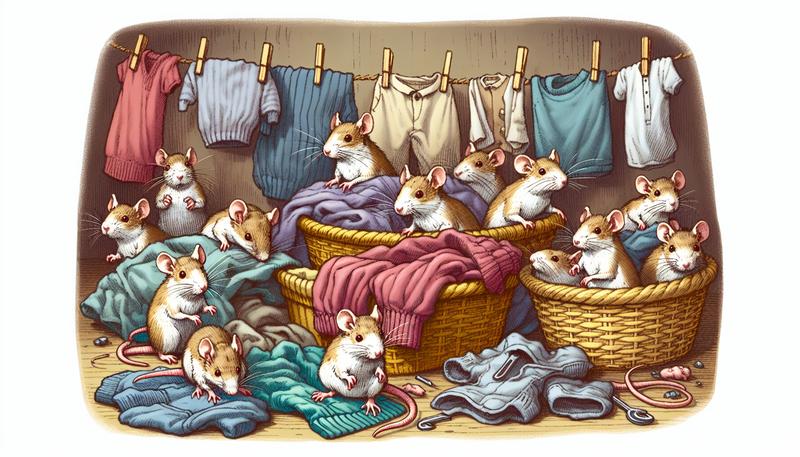 老鼠喜歡髒衣服嗎？