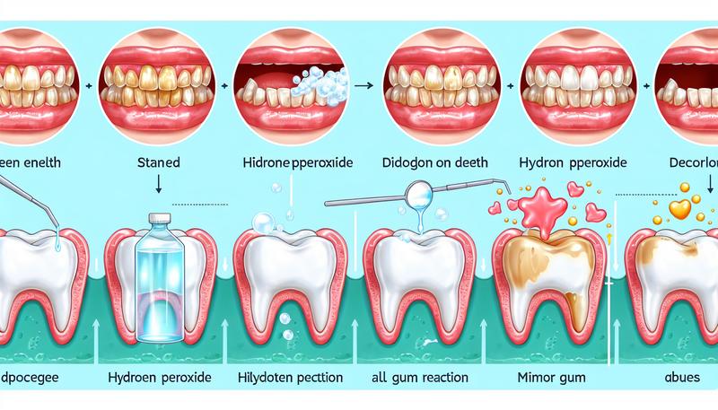 為什麼使用雙氧水後牙齦會變白？