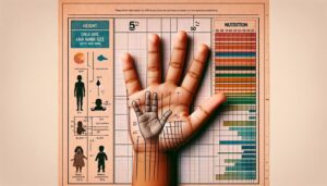 5到10歲男性的平均手掌大小是多少？ 手的大小與身高或營養有關嗎？