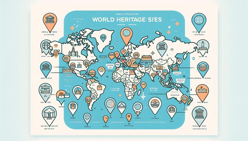 哪個國家擁有最多的世界文化遺產地點？ 分別有哪些？
