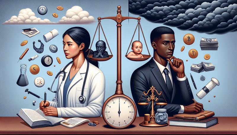 當醫生和律師哪個比較難？ 醫生和律師哪個壓力比較大？ 醫生更富有還是律師更富有？