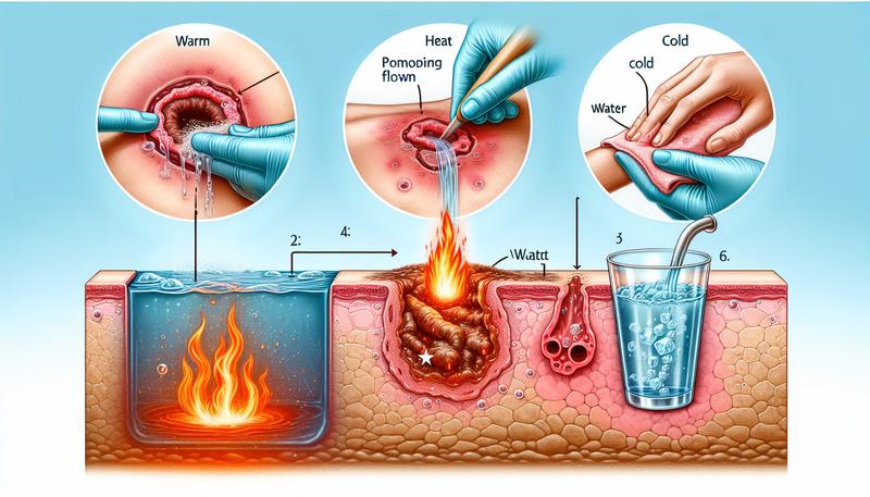 熱水和冷水對開放性傷口有好處嗎？ 加熱對感染有好處嗎？ 熱水是否能吸出膿液？