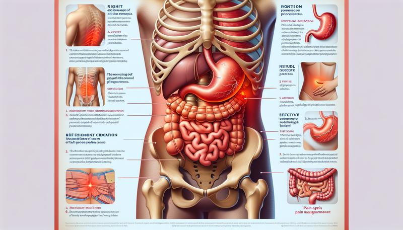 右上腹靠近肋骨的痛感通常是由哪些原因引起的？ 當右上腹靠近肋骨出現悶痛時,應該如何自我處理？