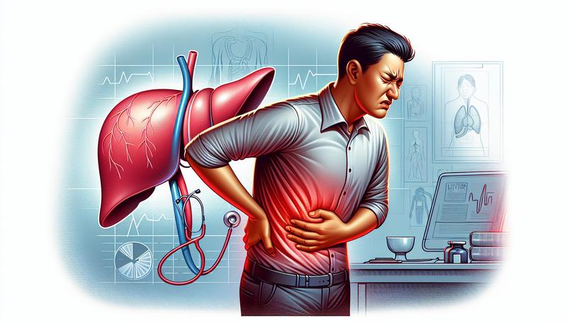 右上腹痛是否可能與肝臟疾病相關？